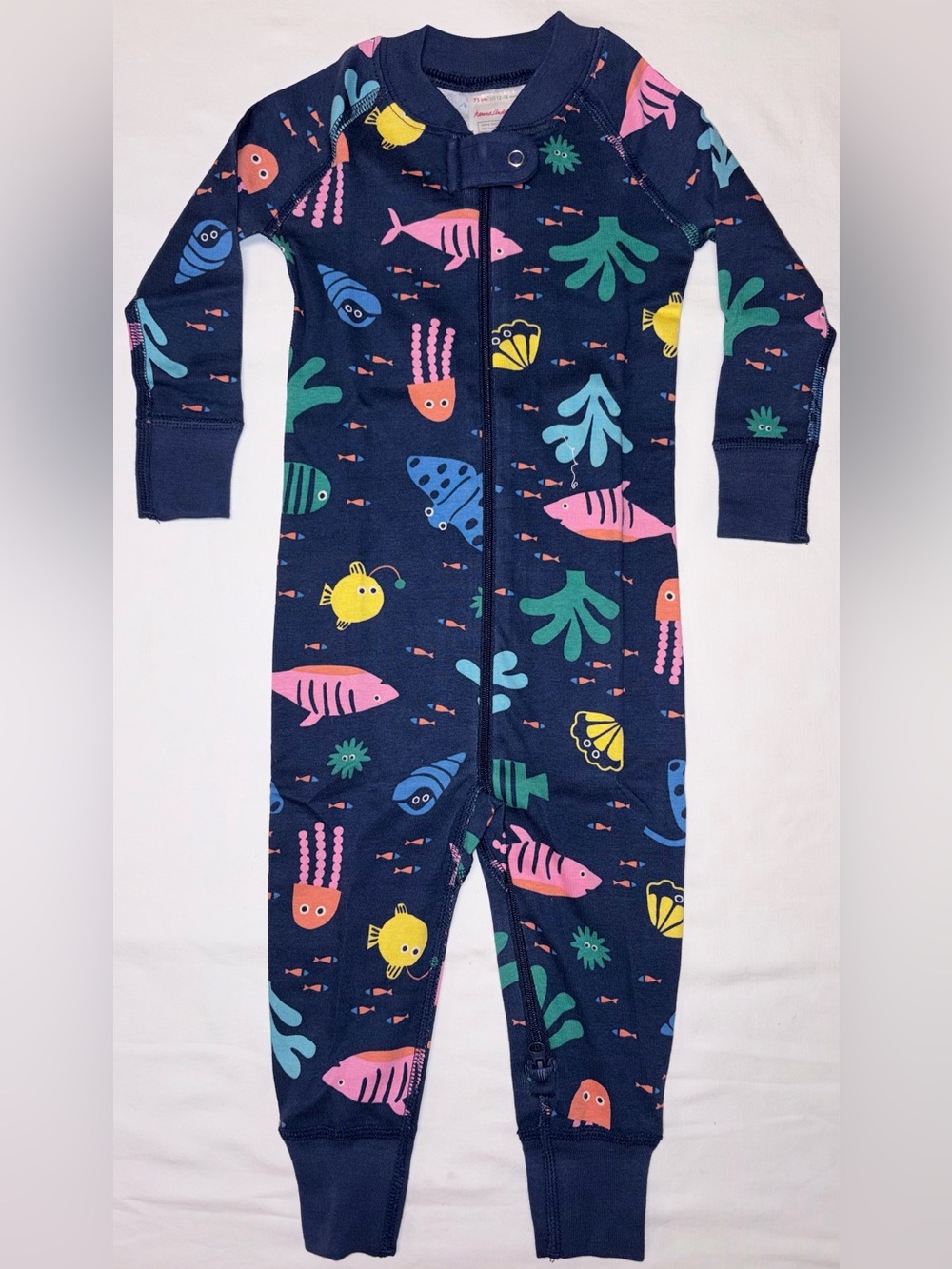 Hanna Andersson Hanna Jams sea creatures sleeper sz 12/18 months NWT